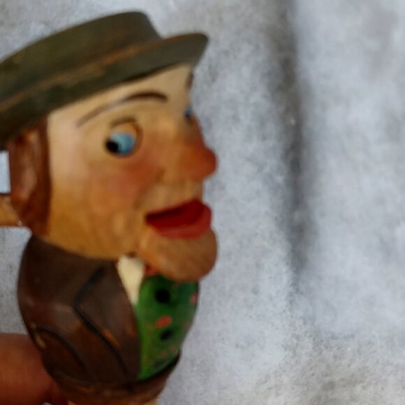 Vintage Anri wood carved mechanical bottle stopper, - Picture 6 of 6
